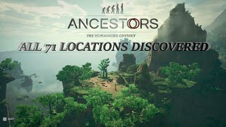 Ancestors The Humankind Odyssey  All 71 Locations Discovered  Guideline Through The Map [upl. by Gerta]