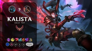 Kalista Top vs Twisted Fate  EUW Grandmaster Patch 143 [upl. by Naibaf]