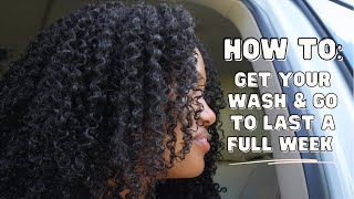 DETAILED high curl definition wash amp go to last a FULL WEEK  natural hair styling tutorial [upl. by Siryt822]