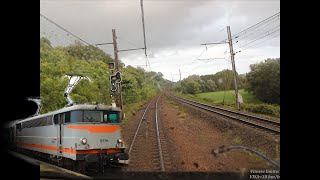 Cabride  De Bordeaux à Ste Bazeille aux commandes dune BB 9300 [upl. by Olumor139]