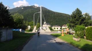 Canal du Rhône entre Martigny et Villeneuve  Cyclocamping en vélo Brompton [upl. by Josh730]