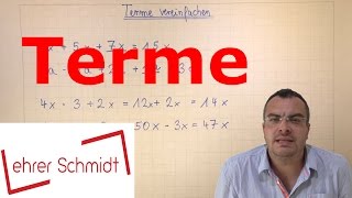 Terme berechnen  Terme und Gleichungen  Mathematik  Lehrerschmidt [upl. by Hauge]