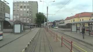 Calatorie cu tramvaiul prin Oradea pe linia 3N part 1  in Full HD [upl. by Moria]