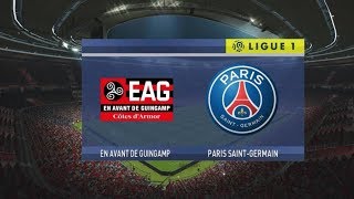 PES 2017  Guingamp vs PSG  2da Jornada Ligue 1  Gameplay PC [upl. by Dobson]