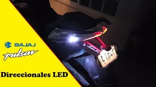 DIRECCIONALES LED MODIFICADAS TUTORIAL  PULSAR 200NS [upl. by Anstus]