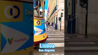 Na Rua Augusta 🇵🇹☀️lisbon travel lisboa visitlisboa shorts [upl. by Ahsietal]