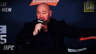 UFC 205 Dana White Reacts to Conor McGregor KOing Eddie Alvarez Becoming Dual Champion [upl. by Ines]