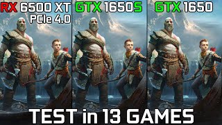 RX 6500 XT vs GTX 1650 Super vs GTX 1650  Test 13 Games [upl. by Sorac]