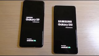 Samsung Galaxy S9 vs S10 Android 10 Bootanimation [upl. by Alaikim746]