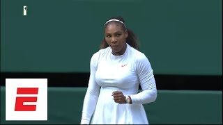 Wimbledon 2018 Highlights Serena Williams rolls into final with win over Julia Goerges  ESPN [upl. by Ellennej]