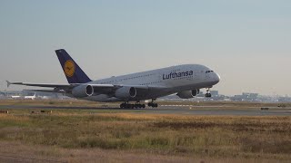 Letzte Lufthansa A380 verlässt Frankfurt DAIMH   wing wave [upl. by Zurek]