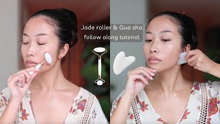 Daily Jade Roller amp Gua Sha follow along tutorial [upl. by Kerry806]