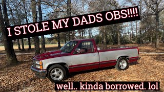 1992 OBS Chevy Silverado 1500  lowered small block 400 [upl. by Yursa299]