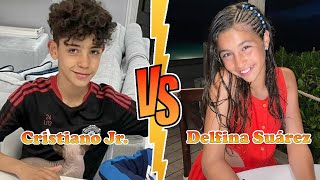 Cristiano Ronaldo Jr CR7s Son VS Delfina Suárez Luis Suárezs Daughter Transformation ★ 2023 [upl. by Anibur197]