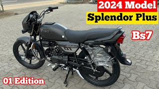 2024 New Hero Splendor Plus Bs6 On Road Price Mileage Feature Review  splendor plus 2024 model [upl. by Erasaec]