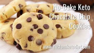 9 NoBake Keto Chocolate Chip Cookies [upl. by Achorn]