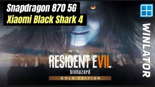 Xiaomi Black Shark 4 Test Resident Evil 7 Gold Edition Winlator PC Game Android Mobile [upl. by Novyaj]