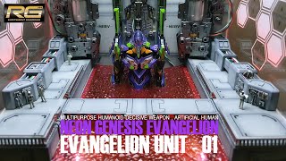 RG Eva Unit 01 diorama Nerv headquarter tokyo3 Nerv東京3ベースエヴァンゲリオン輸送プラットフォーム [upl. by Nirrad]