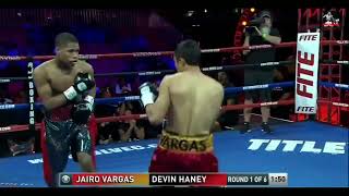 Devin Haney vs Jairo Vargas Highlights [upl. by Enyrat100]