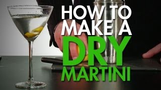 How To Make The Classic Dry Martini [upl. by Ydnerb]