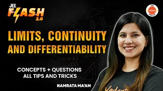 Limits Continuity And Differentiability  JEE 202425  PYQs  Namrata Maam [upl. by Serafine]