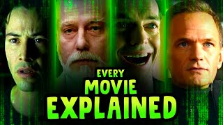 Every Matrix Movie EXPLAINED Reloaded Revolutions Resurrections Matrix Movie Timelines [upl. by Cyprus713]