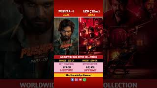 Leo vs Pushpa movie comparison box office collection vijaythalpathy alluarjun shorts [upl. by Janyte303]