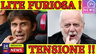 🟥ESCLUSIVA🟥 CAOS NAPOLI 😨 Conte al Capolinea⚽Ultimatum a De Laurentiis 😨 3 Colpi Subito o Addio 😮 [upl. by Eanwahs847]