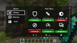 The Best UI Pack for Minecraft PE 121 [upl. by Airitak846]