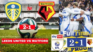 Leeds United vs Watford 21 Live Stream EFL Championship Football Match Score Commentary Highlights [upl. by Mccoy361]