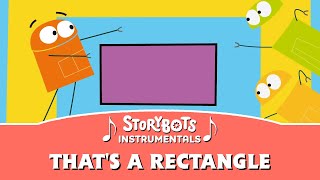 Thats a Rectangle Instrumental  StoryBots [upl. by Nauqyaj]