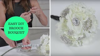 Easy DIY Brooch Bouquet a HowTo Wedding Project [upl. by Oag]