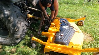 Painting King Cutter Finish Mower and Replacing Drive Belt [upl. by Carlos]