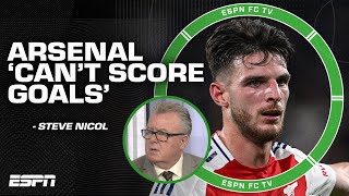 Arsenal CANT SCORE GOALS right now  Steve Nicol on match vs Manchester City  ESPN FC [upl. by Inobe]