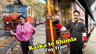 Kalka to Shimla Toy Train Journey  Shivalik Deluxe Express  Shimla Kalka Toy Train Trip in Bengali [upl. by Eilsehc148]