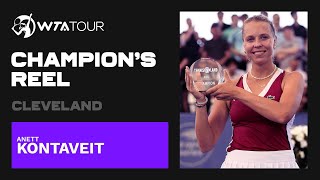 Anett Kontaveit  2021 Cleveland  WTA Champions Reel [upl. by Ahtiekal206]