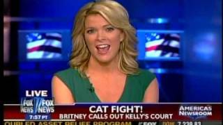 CATFIGHT BRITNEY SPEARS TAKES ON MEGYN KELLY AND FOX NEWS IN LATEST VIDEO MARCH 17 2009 [upl. by Anidan]