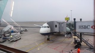 BRITISH AIRWAYS A320 EURO TRAVELLER LONDONLYON BA358 [upl. by Egrog]