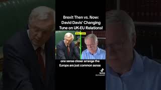 Brexit Then vs Now David Davis Changing Tune on UKEU Relations shorts [upl. by Banks709]