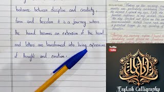 Simple English Handwriting Style for Beginners  Easy and Neat Writing Tips [upl. by Iuq]