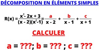 Décomposition en éléments simples fraction rationnelle [upl. by Buck]