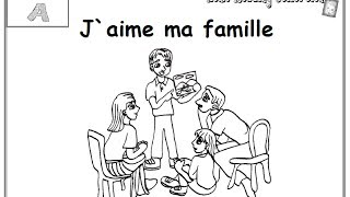 Jaime ma famille  une histoire en français [upl. by Maddie]