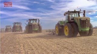 12 JOHN DEERE Tractors Plow Up 11000 Acres [upl. by Maurice]