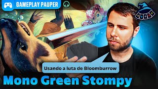 GAMEPLAY PAUPER Mono Green Stompy [upl. by Lakym683]