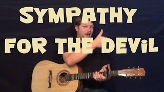 Sympathy For The Devil The Rolling Stones Easy Strum Guitar Lesson How to Play Tutorial [upl. by Ytsur111]