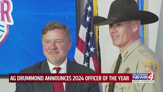 Oklahoma AG names the 2024 Oklahoma Officer of the Year [upl. by Michal162]