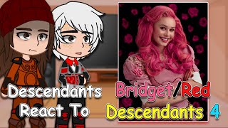 descendants the rise of red villains react to Bridget’s future ll Gacha react ll Gacha life 2 ll [upl. by Oilcareh326]