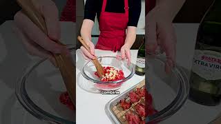 Crispy Salami Bruschetta Cups  6Course Thanksgiving Meal [upl. by Shirlee]