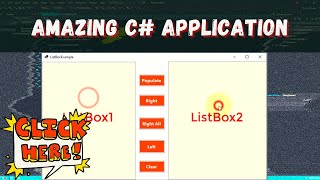 C Multi ListBox  Amazing C Application  Move Multiple items Clear List [upl. by Bradway]