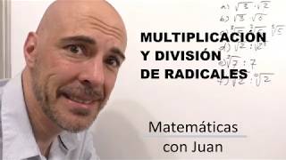 MULTIPLICACIÓN Y DIVISIÓN DE RADICALES de igual y diferente índice [upl. by Lesna]